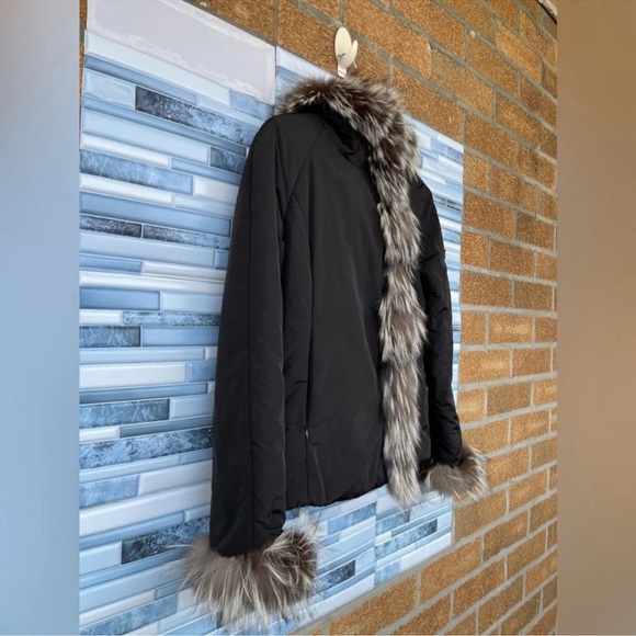 POST CARD FOX FUR TRIM JACKET SIZE 8 - Picture 4 of 16